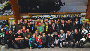 Unsere Gruppe der Wuppendurofahrer im Jan. 2013 bei Touratech.